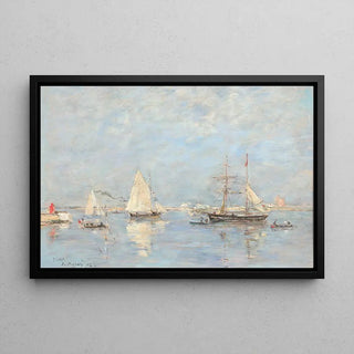 Sortie des barques à Saint-Vaast-la-Hougue - Eugène Boudin