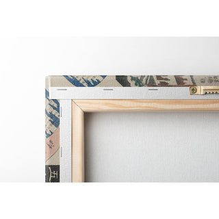 Station d'Odawara ; Minamoto Yoritomo rend visite à la fille d'Ito Nyudo - Utagawa Kuniyoshi | Reproduction Tableau Décoration murale affiche copie