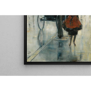 Strassenszene Mit Frau, Berlin de Lesser Ury | Reproduction Tableau Décoration murale affiche copie