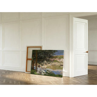 Sur la rive de la Seine, Bennecourt - Claude Monet | Reproduction Tableau Décoration murale affiche copie