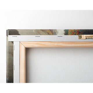 Tableau Abstrait – Éclat Suspendu | Affiche Murale Surréaliste avec Champ de Fleurs et Ciel Texturé | Déco Poétique et Mystérieuse pour Salon ou Chambre