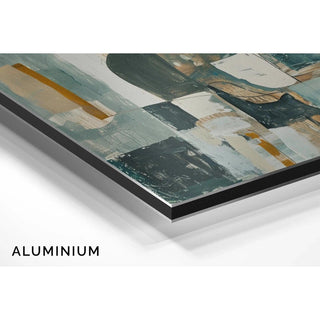 Tableau Abstrait – Équilibre Silencieux | Affiche Murale Contemporaine aux Tons Neutres et Formes Structurées | Déco Apaisante pour Salon ou Bureau
