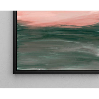 Tableau Abstrait – Horizon Brumeux | Affiche Murale Paysage Minimaliste aux Tons Feutrés | Déco Élégante et Moderne pour Salon ou Bureau