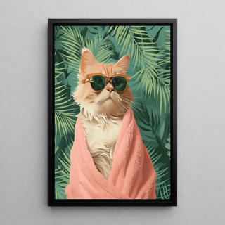 Tableau Chat Tropical