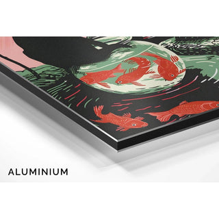 Tableau Chat et Bocal à Poissons