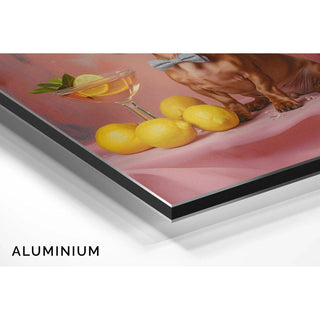 Tableau Chien et Cocktail