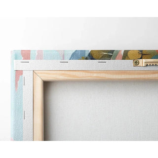 Tableau Coloré – Soleil d’Argile | Affiche Abstraite Tons Terre et Paysage Minimaliste | Déco Chaleureuse pour Salon ou Bureau