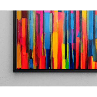 Tableau Coloré – Vibrations Chromatiques | Affiche Abstraite Couleurs Vives | Déco Moderne pour Salon, Bureau ou Loft Contemporain