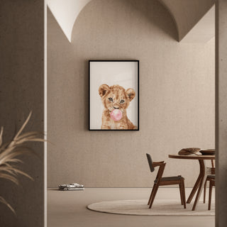 Tableau Lionceau Bubble Gum