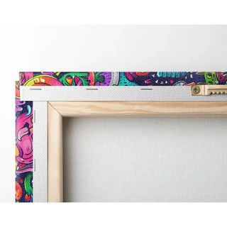 Tableau Pop Art – Explosion Chromatique | Affiche Doodle Urbaine et Colorée | Poster Fantaisie Graffiti pour Déco Dynamique et Ludique