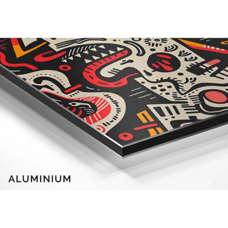 Tableau Pop Art – Visage Déstructuré | Affiche Abstraite Colorée Style Graphique Brut | Poster Émotionnel et Urbain pour Déco Contemporaine