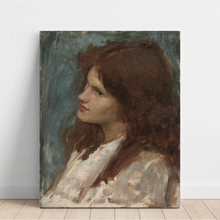 Tête d'une fille - John William Waterhouse | Reproduction Tableau Décoration murale affiche copie