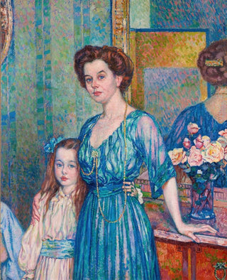 Theo van Rysselberghe - Madame Von Bodenhausen Avec Son Enfant Luli.webp