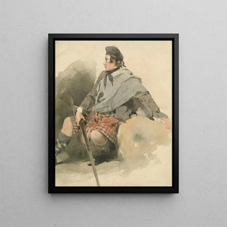 Thomas Miles Richardson - A Highlander Seated.webp