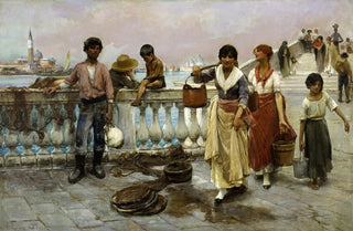 Thomas Wilmer Dewing - Water Carriers Venice.webp