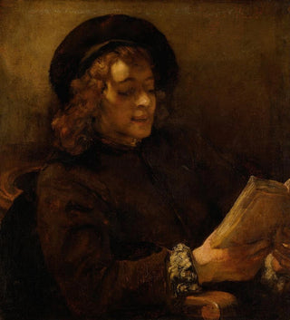 Titus van Rijn, le fils de l'artiste lisant - Rembrandt van Rijn