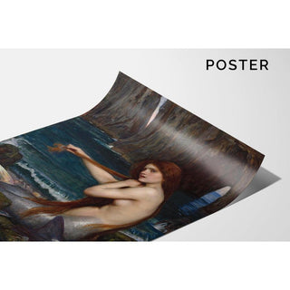 Une Sirène - John William Waterhouse | Reproduction Tableau Décoration murale affiche copie