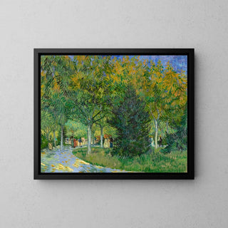 Une allée dans un jardin public d'Arles - Vincent Van Gogh | Reproduction Tableau Décoration murale affiche copie