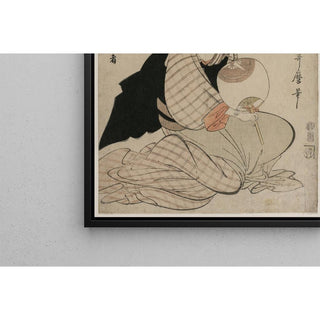 Une femme attirante ressemblant à l'acteur Iwai Hanshiro - Kitagawa Utamaro | Reproduction Tableau Décoration murale affiche copie
