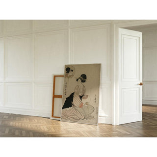 Une femme attirante ressemblant à l'acteur Iwai Hanshiro - Kitagawa Utamaro | Reproduction Tableau Décoration murale affiche copie