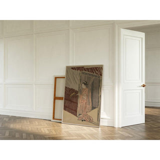 Une fille s'habillant en rose - Suzuki Harunobu | Reproduction Tableau Décoration murale affiche copie