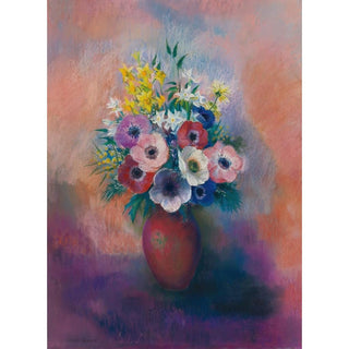 Vase d'anémones - Odilon Redon | Reproduction Tableau Décoration murale affiche copie