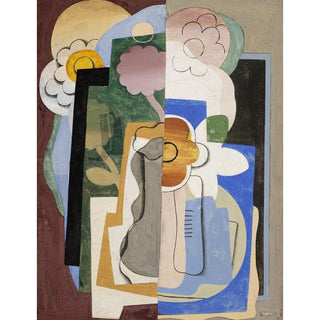 Vase de Fleurs - Georges Valmier | Reproduction Tableau Décoration murale affiche copie