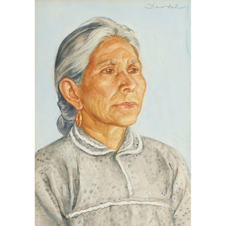 Vieille femme mexicaine - Nils Dardel | Reproduction Tableau Décoration murale affiche copie