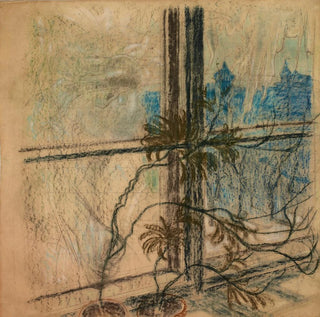 Vue de la fenêtre sur les murs de la ville de Cracovie - Stanisław Wyspiański