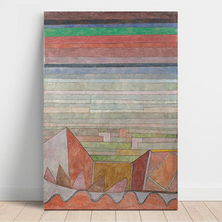 Vue sur le pays fertile - Paul Klee | Reproduction Tableau Décoration murale affiche copie