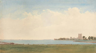 William Turner of Oxford - Porchester Castle A View from Porchester Village Looking across the Water to Portsmouth.webp