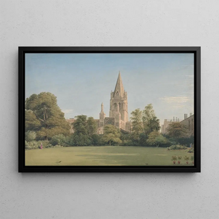 William Turner of Oxford - View from the Deans Garden Christ Church Oxford.webp