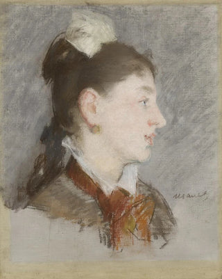 douard Manet - Jeune fille au col cass de profil.webp
